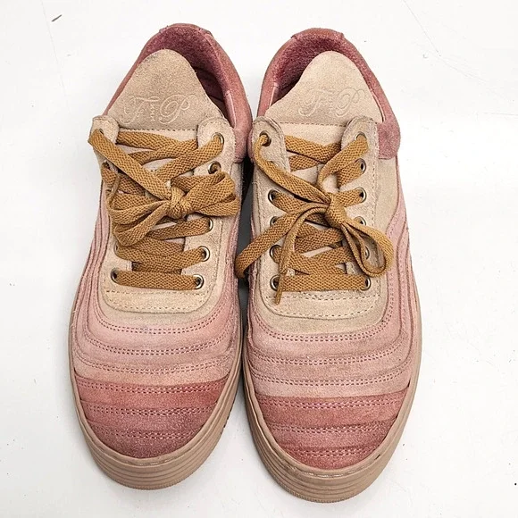 Filling Pieces Handmade in Portugal Low Tops Pink Suede Shoes Size EU 36 Unisex - Picture 2 of 16